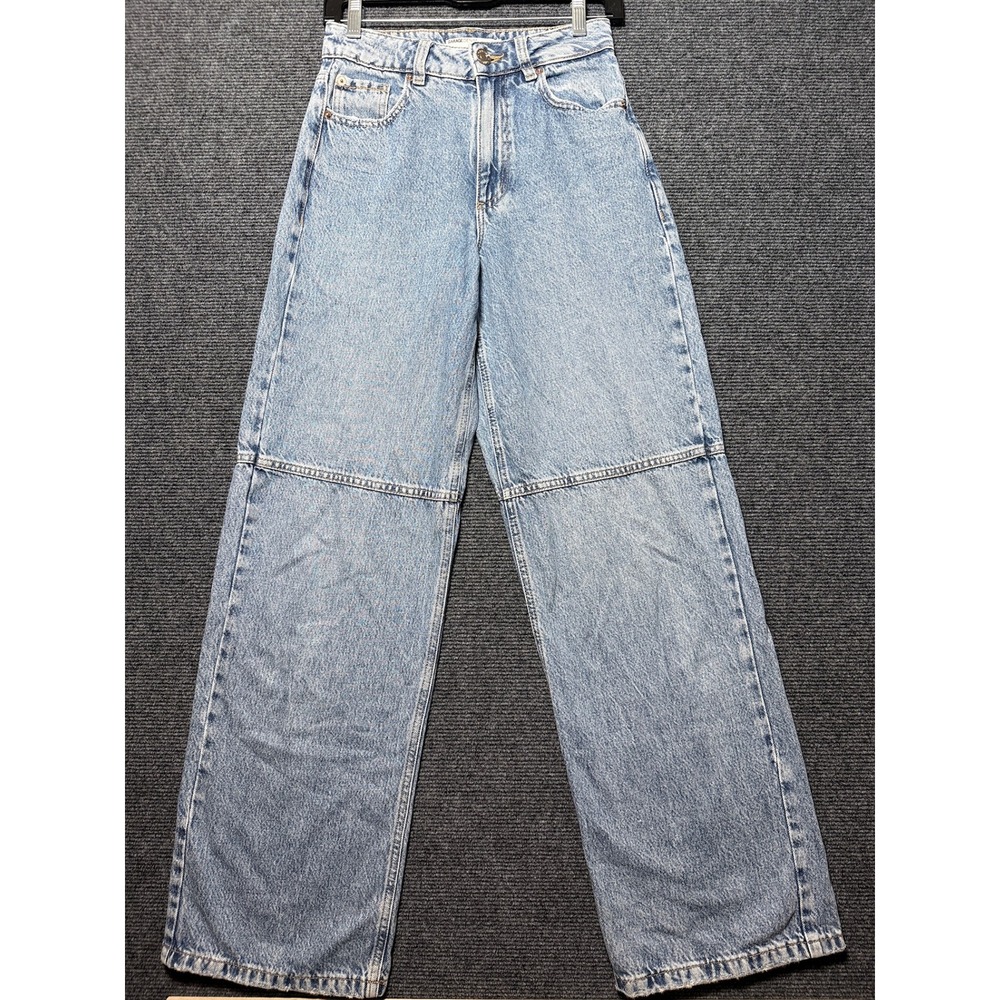 Garage Denim Jeans Women 0 Blue Street Wide Leg High Rise 100067418 - Picture 10 of 11